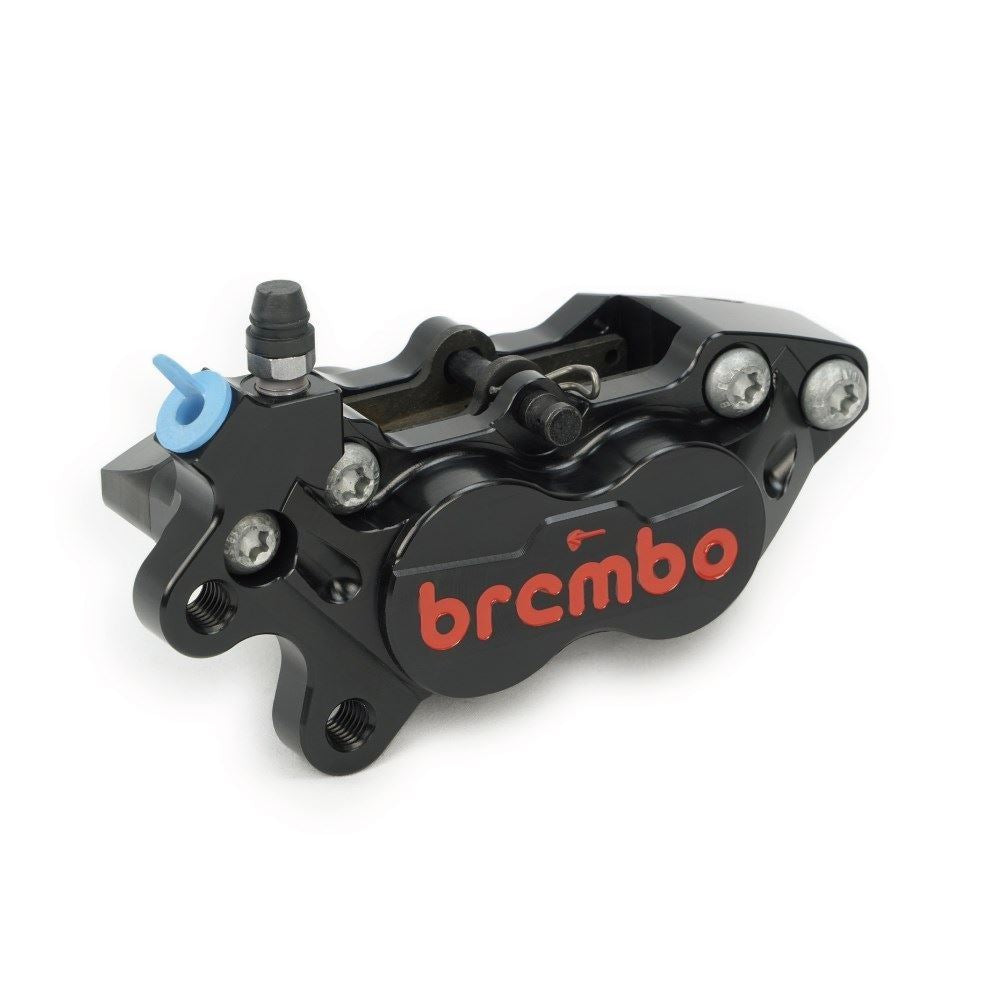 4-Pot Racing Caliper, Black/Red, Right Side