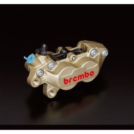 4-piston Casting Caliper, Gold, 40mm Pitch, Right Side