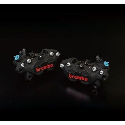 4ポット キャスティングキャリパー レッドロゴ ブラック 40mmピッチ 右側