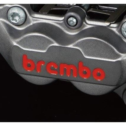 4-Pot Casting Caliper, Red Logo, Titanium, 40mm Pitch, Right Side