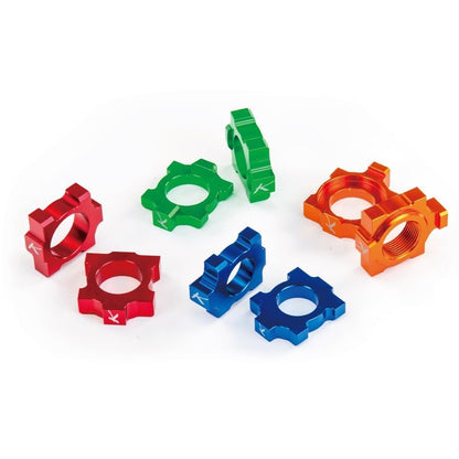 アクスルブロック ブルー YZ125/250 YZF250/450 WRF250/450