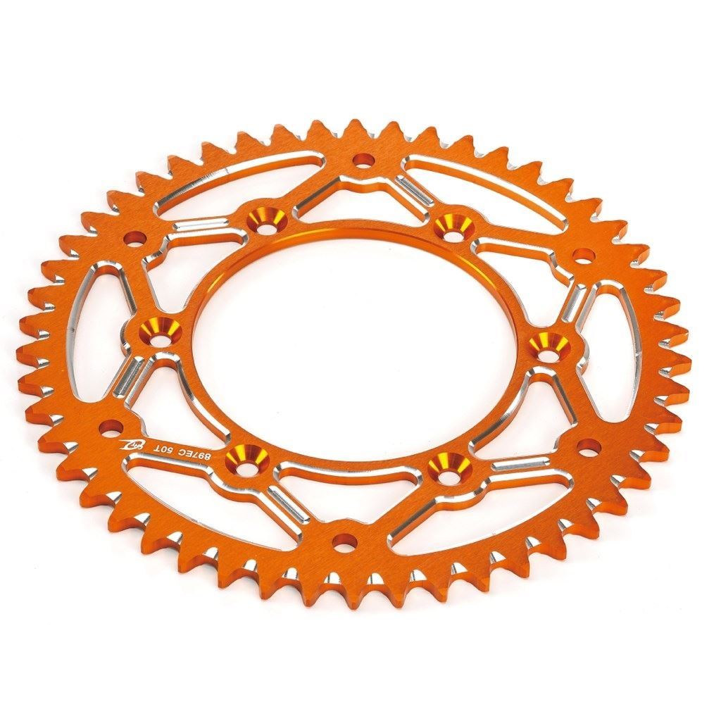 ERGAL リアスプロケット オレンジ 520-52T SX(F) EXC(F) XC(F)