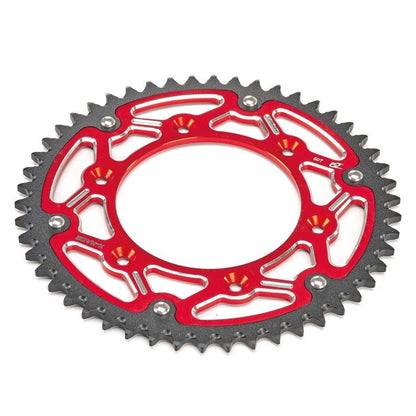 X-RACE リアスプロケット レッド 520-50T SX(F) EXC(F) XC(F)