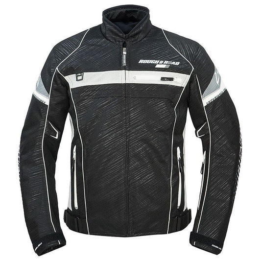 フルメッシュジャケットFP スラッシュ-ブラック×ホワイト