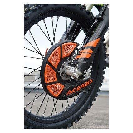 X-BRAKE 2.0 ベンテッドフロントディスクカバー ブラック/オレンジ