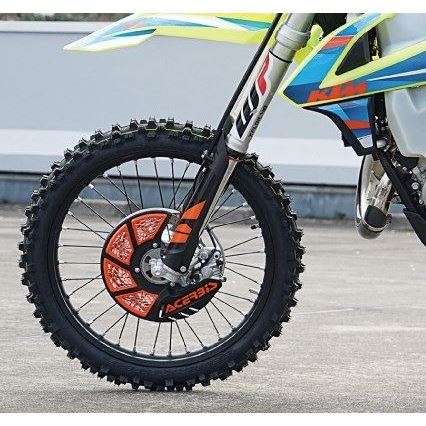 X-BRAKE 2.0 ベンテッドフロントディスクカバー ブラック/オレンジ