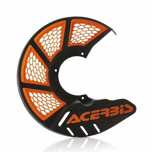 X-BRAKE 2.0 ミニ245 ベンテッドフロントディスクカバー ブラック/オレンジ