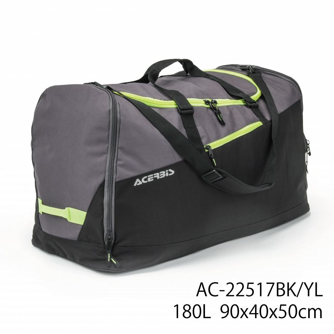 カーゴ バッグ ブラック/イエロー 容量180L
