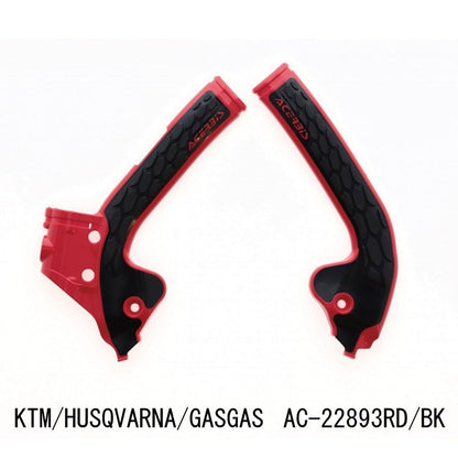 X-GRIP フレームガード レッド/ブラック SX85 TC85 MC85