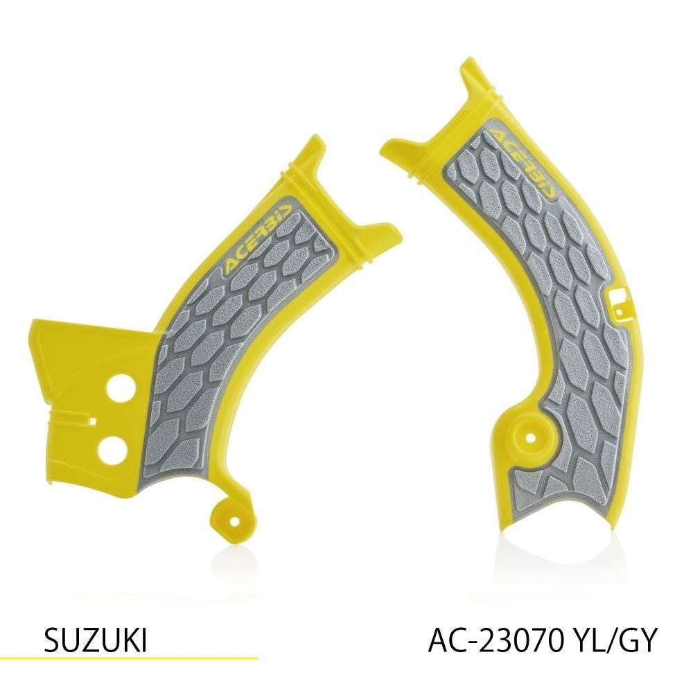 X-GRIP フレームガード イエロー/グレー RM-Z 250/450