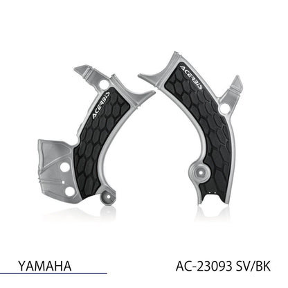 X-GRIP フレームガード シルバー/ブラック YZ250F/FX等