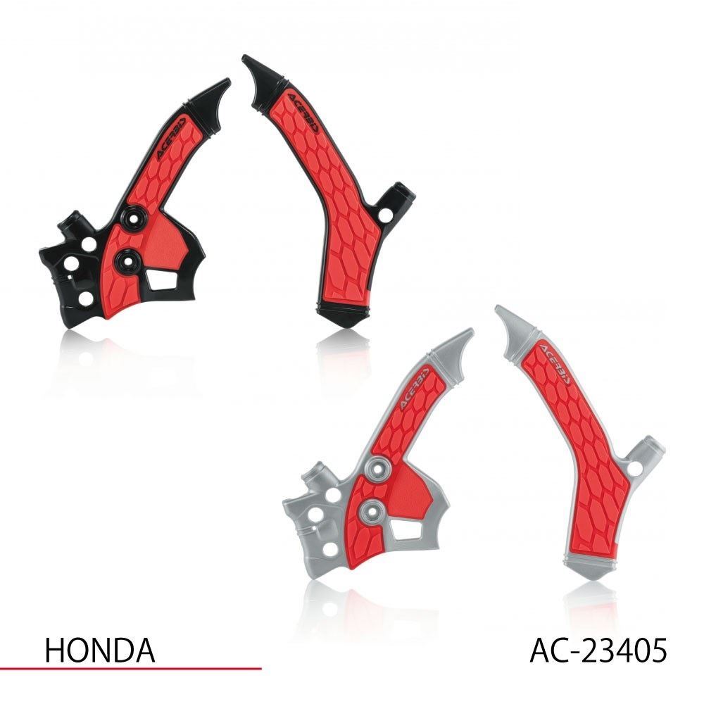 X-GRIP フレームガード ブラック/レッド CRF 250L/M ラリー