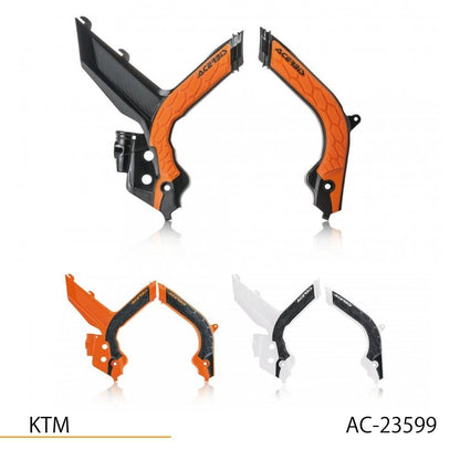 X-GRIP フレームガード ブラック/オレンジ SX125/150/250 SX-F 250/350/450等