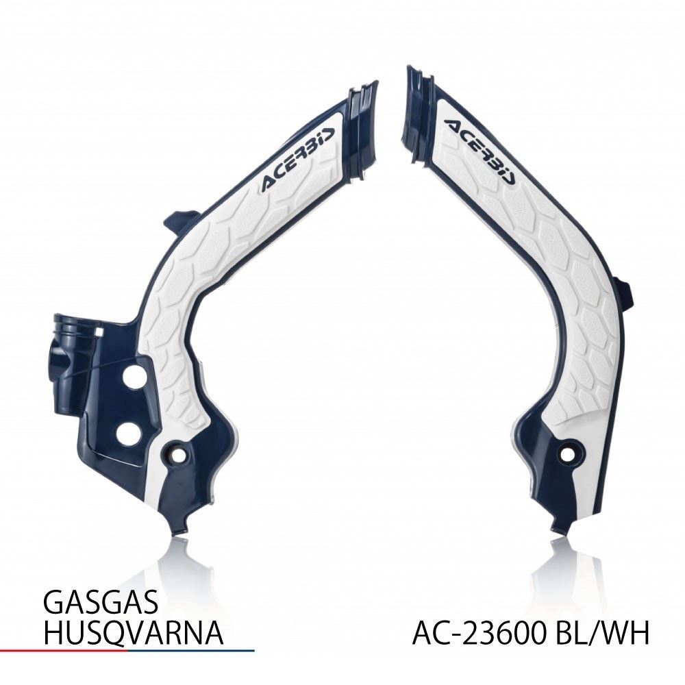 X-GRIP フレームガード ブルー/ホワイト FC250/350/450等