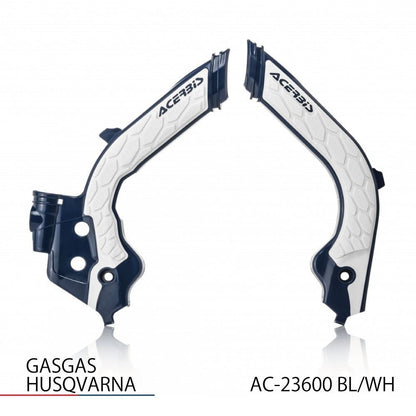 X-GRIP フレームガード ブルー/ホワイト FC250/350/450等