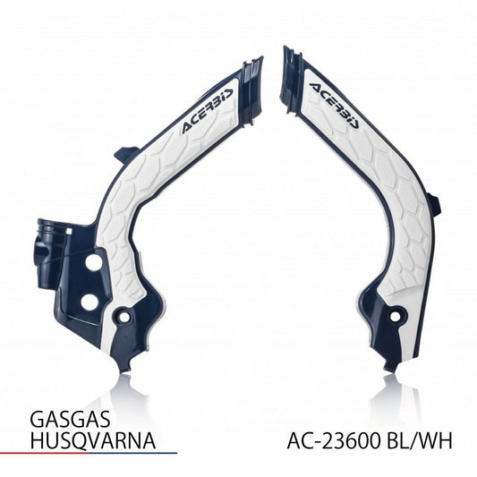 X-GRIP フレームガード ブルー/ホワイト FC250/350/450等