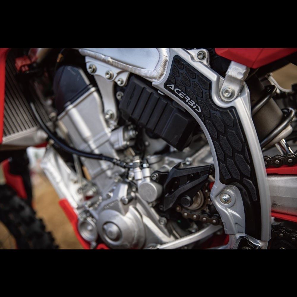 X-GRIP フレームガード グレー/ブラック CRF250R/RX 300RX 450R/RX