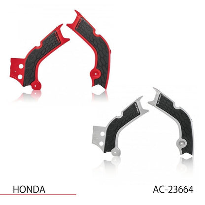 X-GRIP フレームガード グレー/ブラック CRF250R/RX 300RX 450R/RX