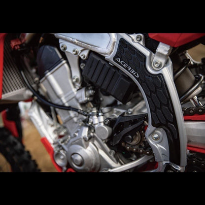 X-GRIP フレームガード レッド/ブラック CRF250R/RX 300RX 450R/RX