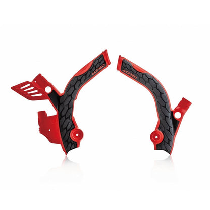 X-GRIP フレームガード レッド/ブラック RR2T 125/200