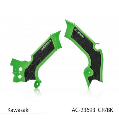 X-GRIP フレームガード グリーン/ブラック KX250 4T/X等