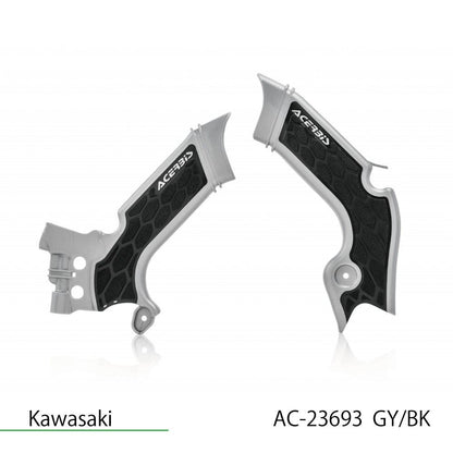 X-GRIP フレームガード グレー/ブラック KX250 4T/X等