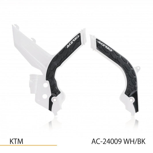 X-GRIP フレームガード ホワイト/ブラック EXC EXC-F XC-W XCF-W