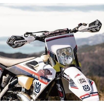 K-FUTURE Handguards Black/White for EXC 250/350 EXC-F, etc.