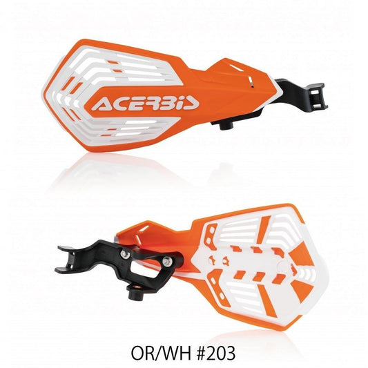K-FUTURE Handguards Orange/White EXC 250/350 EXC-F etc.