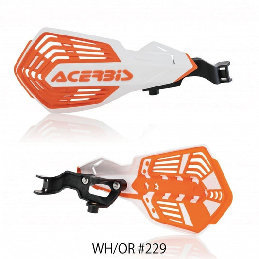 K-FUTURE Handguards White/Orange EXC 250/350 EXC-F, etc.