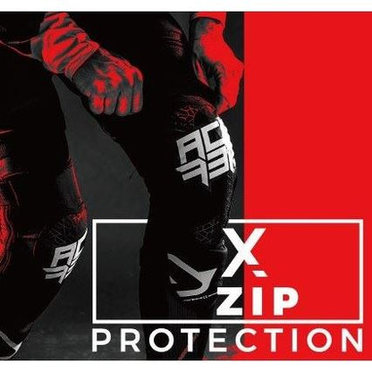 X-ZIP ニーガード ブラック フリーサイズ