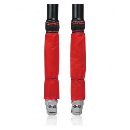 Z-MUD フォークゲイター レッド 全長約350mm/フォーク径46～49mm 左右セット