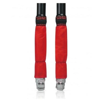 Z-MUD フォークゲイター レッド 全長約350mm/フォーク径46～49mm 左右セット
