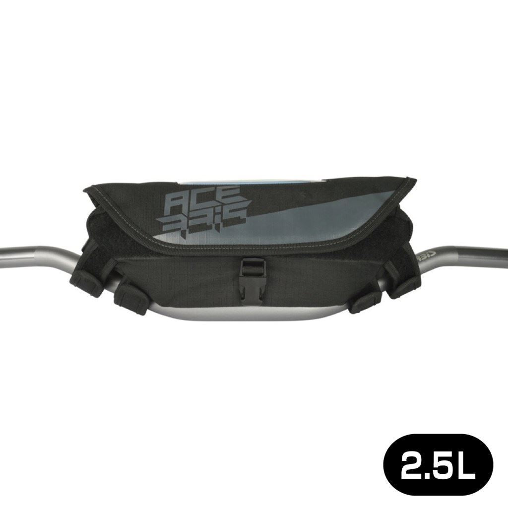 MANUハンドルバーツールバッグ ブラック/グレー 容量2.5L