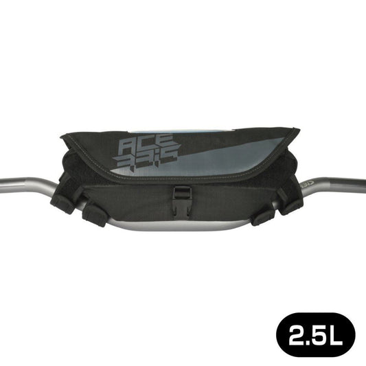 MANUハンドルバーツールバッグ ブラック/グレー 容量2.5L