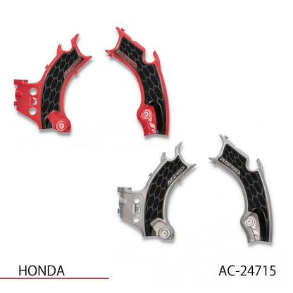 X-GRIP フレームガード シルバー/ブラック CRF250R/RX CRF300RX CRF450R/RX
