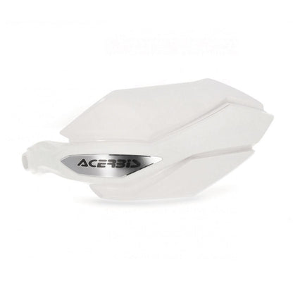 ARGON Handguards White, inner diameter 13.6-16mm, bar-end through-type, for BMW, Multistrada, V-Strom, etc. (left and right set)