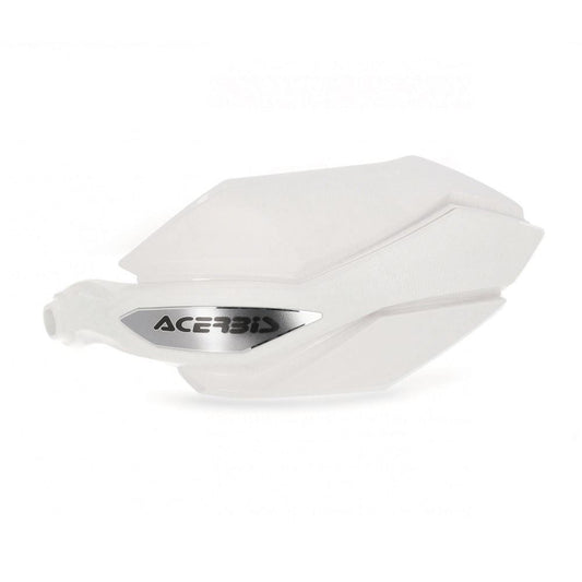 ARGON Handguards White, inner diameter 13.6-16mm, bar-end through-type, for BMW, Multistrada, V-Strom, etc. (left and right set)