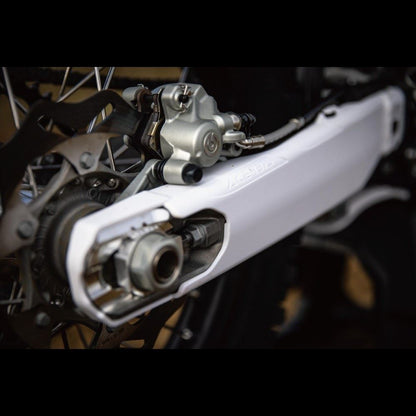 スイングアームプロテクション シルバー/ホワイト SX-F FC FE FX等