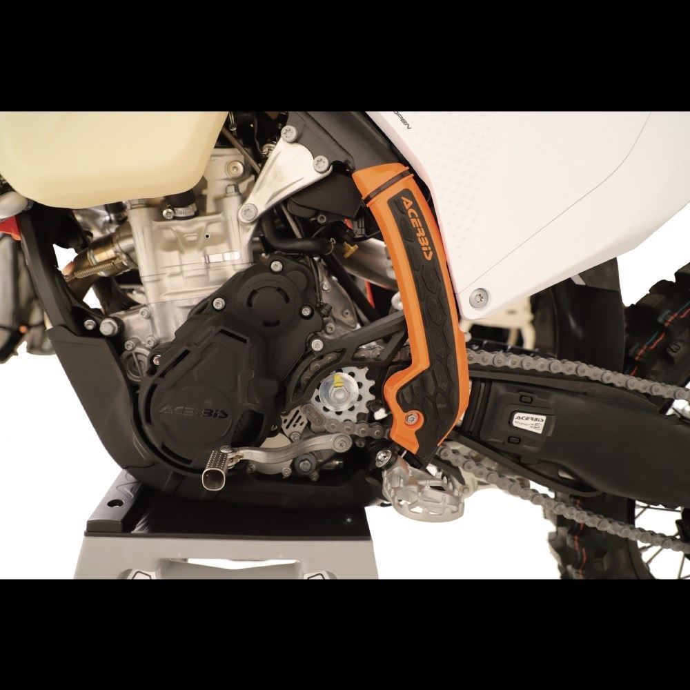 X-GRIP フレームガード ブラック/オレンジ EXC XC-W SX(F)等