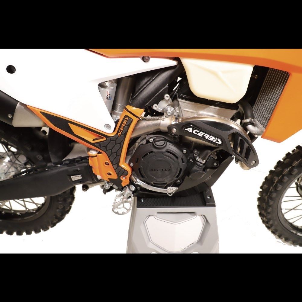 X-GRIP フレームガード ブラック/オレンジ EXC XC-W SX(F)等