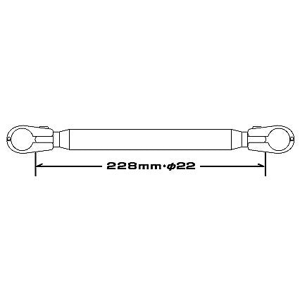 マルチマウントブレース 22φゴールド