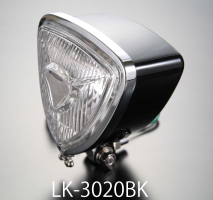 トライアングルヘッドライト ブラック PH7 12V35/35W