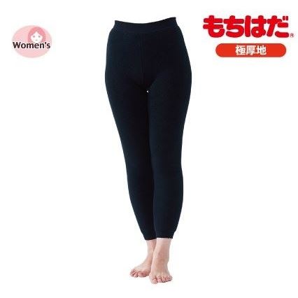 もちはだ 極厚地 あったかレギンス ブラック