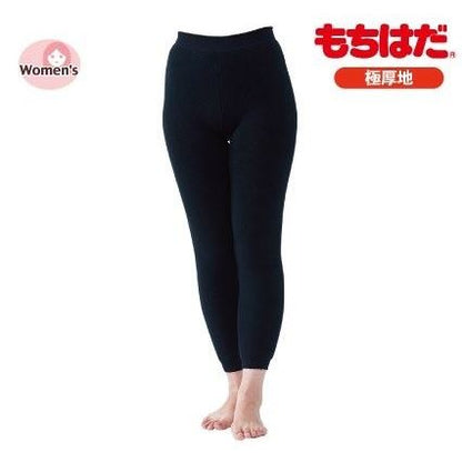 もちはだ 極厚地 あったかレギンス ブラック