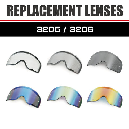 PG3205/3206 MAGNETゴーグル用 ミラーコートレンズ レッド