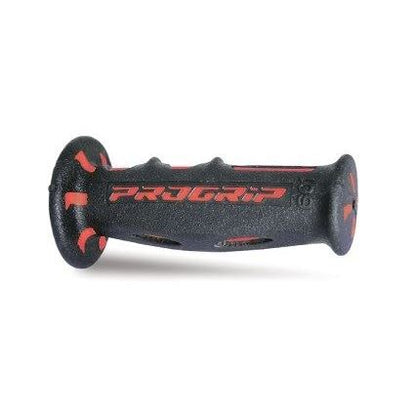 スクーターグリップ レッド/ブラック 全長120mm 左/22φ 右/25φ