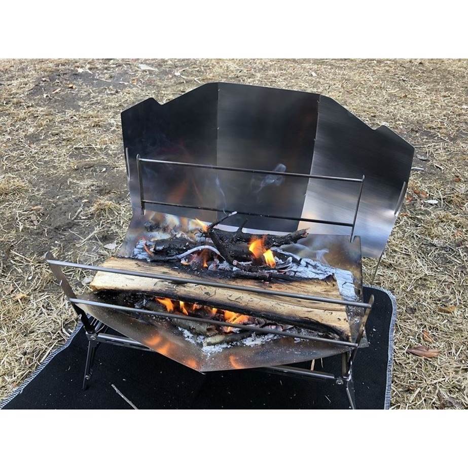 Grill 3-Piece Firebed Panel, Silver, 250mm Depth x 470mm Width
