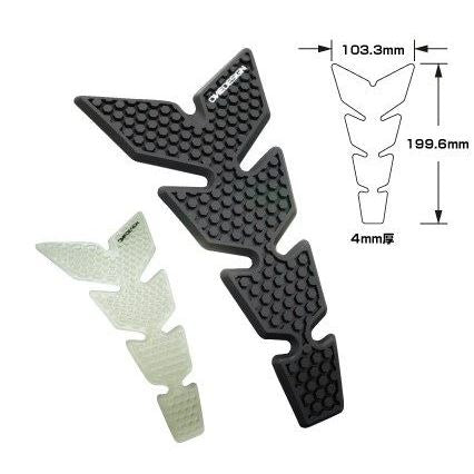 タンクパッド HDR マットクリア 199mm×103mm 4mm厚 フィッシュボーンスモール