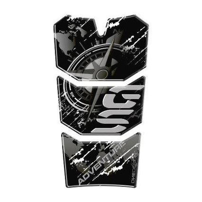 タンクパッド ADV アドベンチャー ホワイトスクラッチ 199.4mm×109.8mm